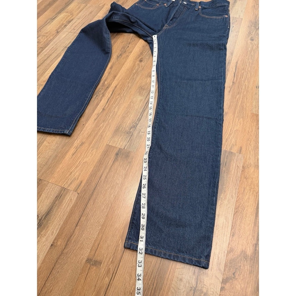 Levi's 501 Original Fit Jeans 32x32 Dark Wash Button Fly NWT - Picture 9 of 10